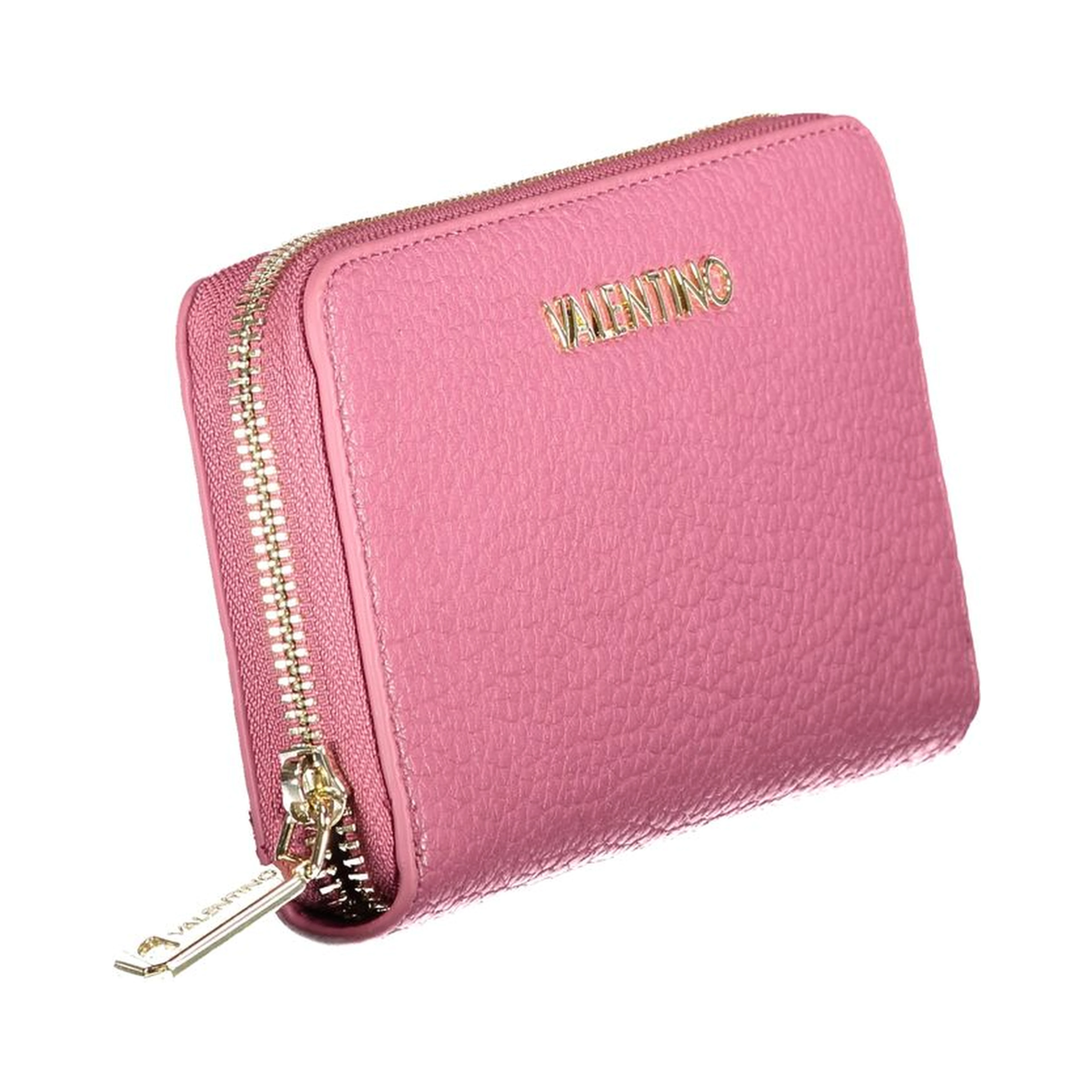 Pink Polyurethane Women's Wallet