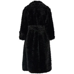 Black Polyester Coat