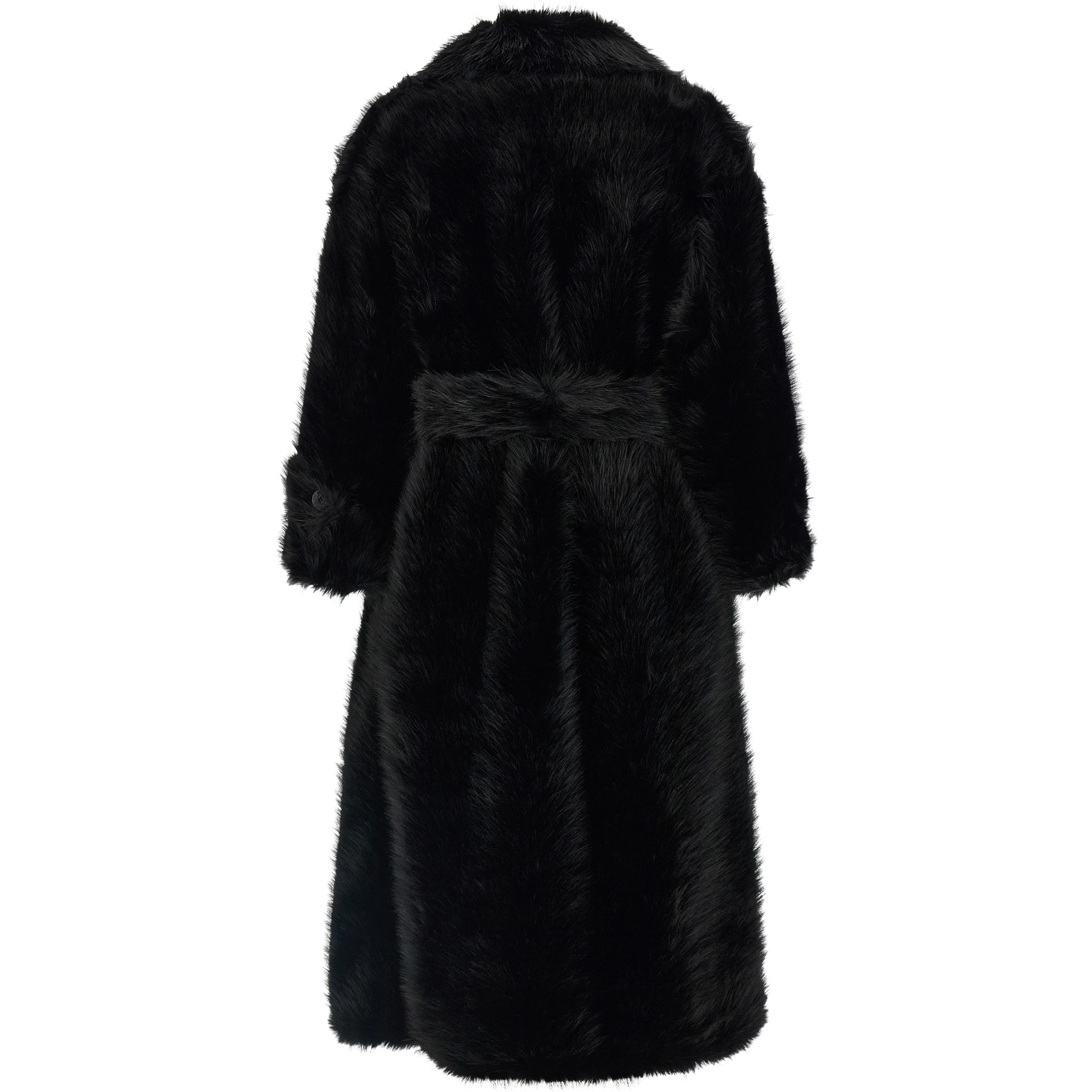 Black Polyester Coat