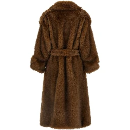 Brown Polyester Coat