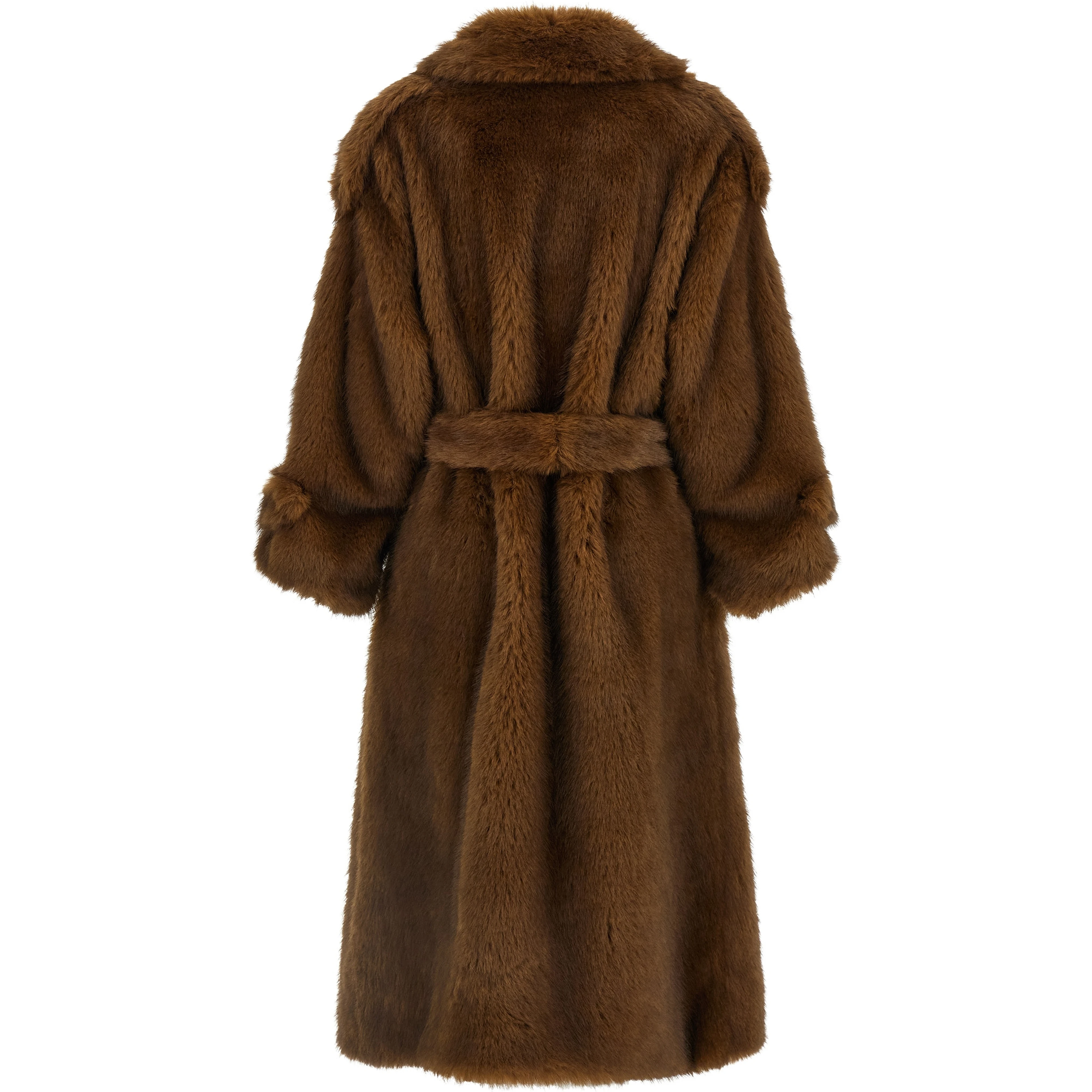Brown Polyester Coat