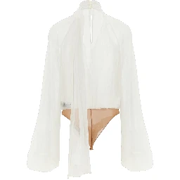 White Viscose Bodysuit