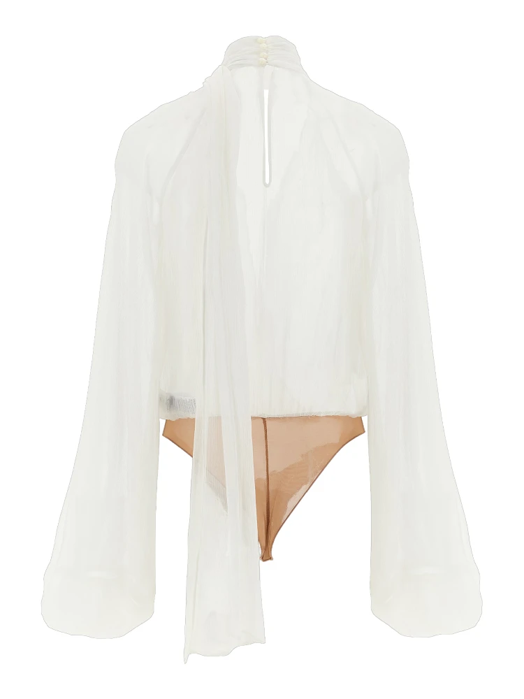 White Viscose Bodysuit alternative