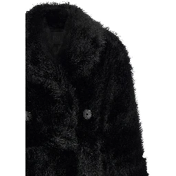 Black Polyester Coat