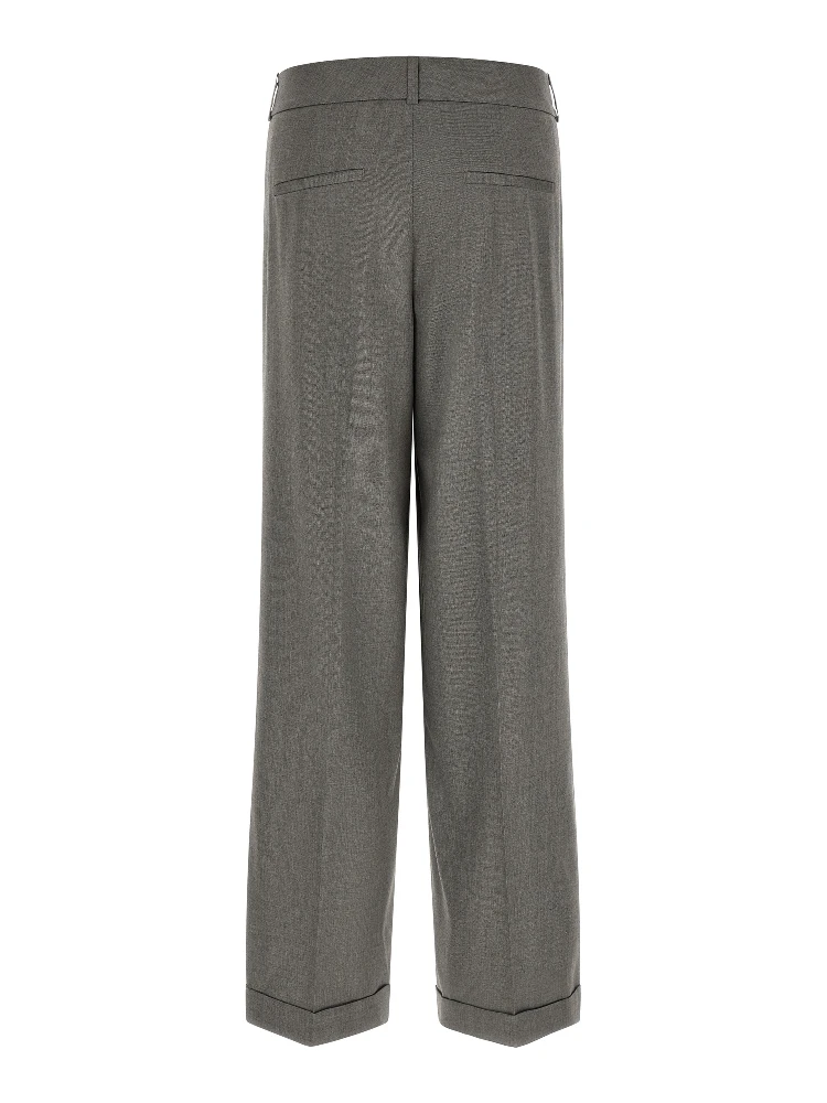 Gray Virgin Wool Casual Pants alternative