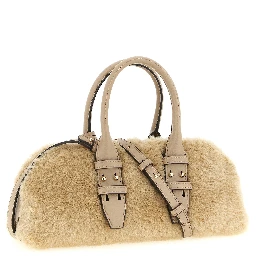 Gray Polyester Handbag