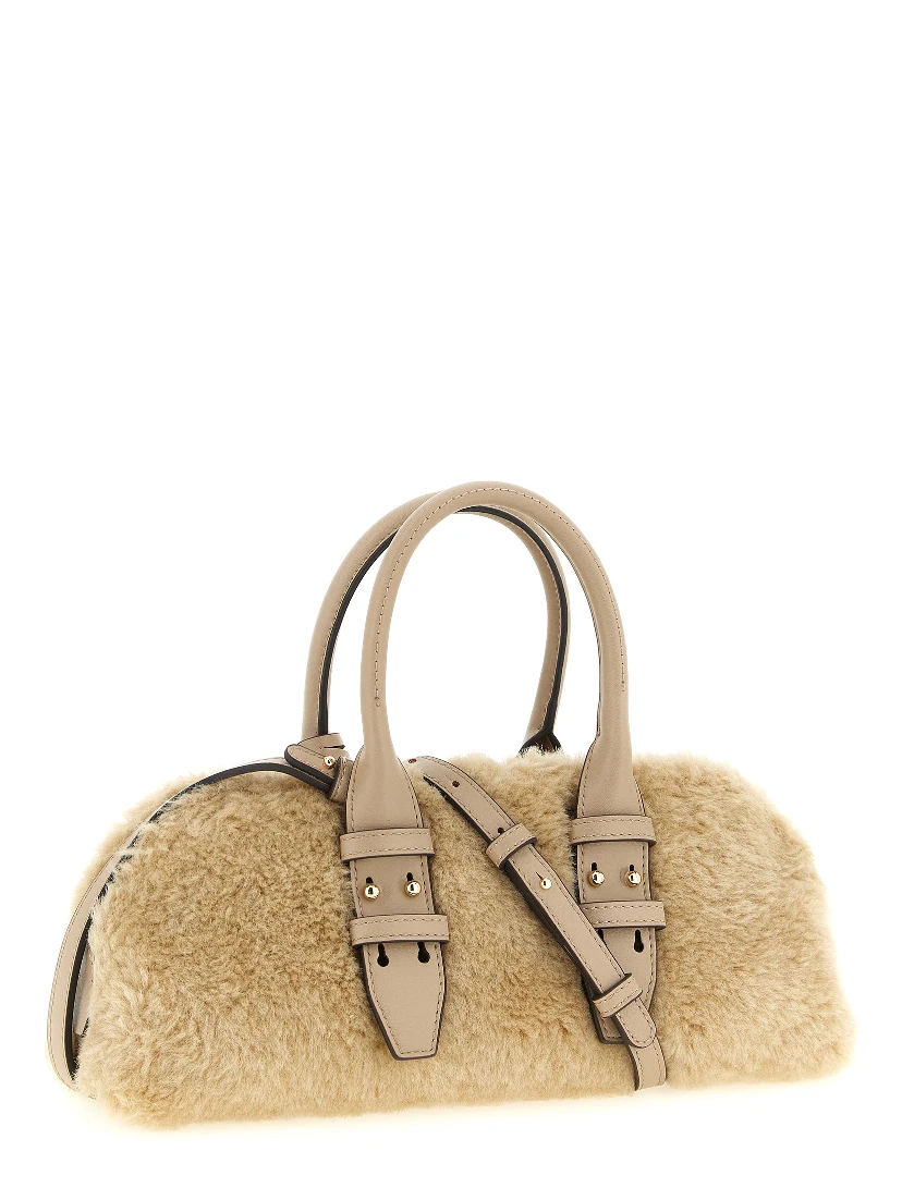 Gray Polyester Handbag