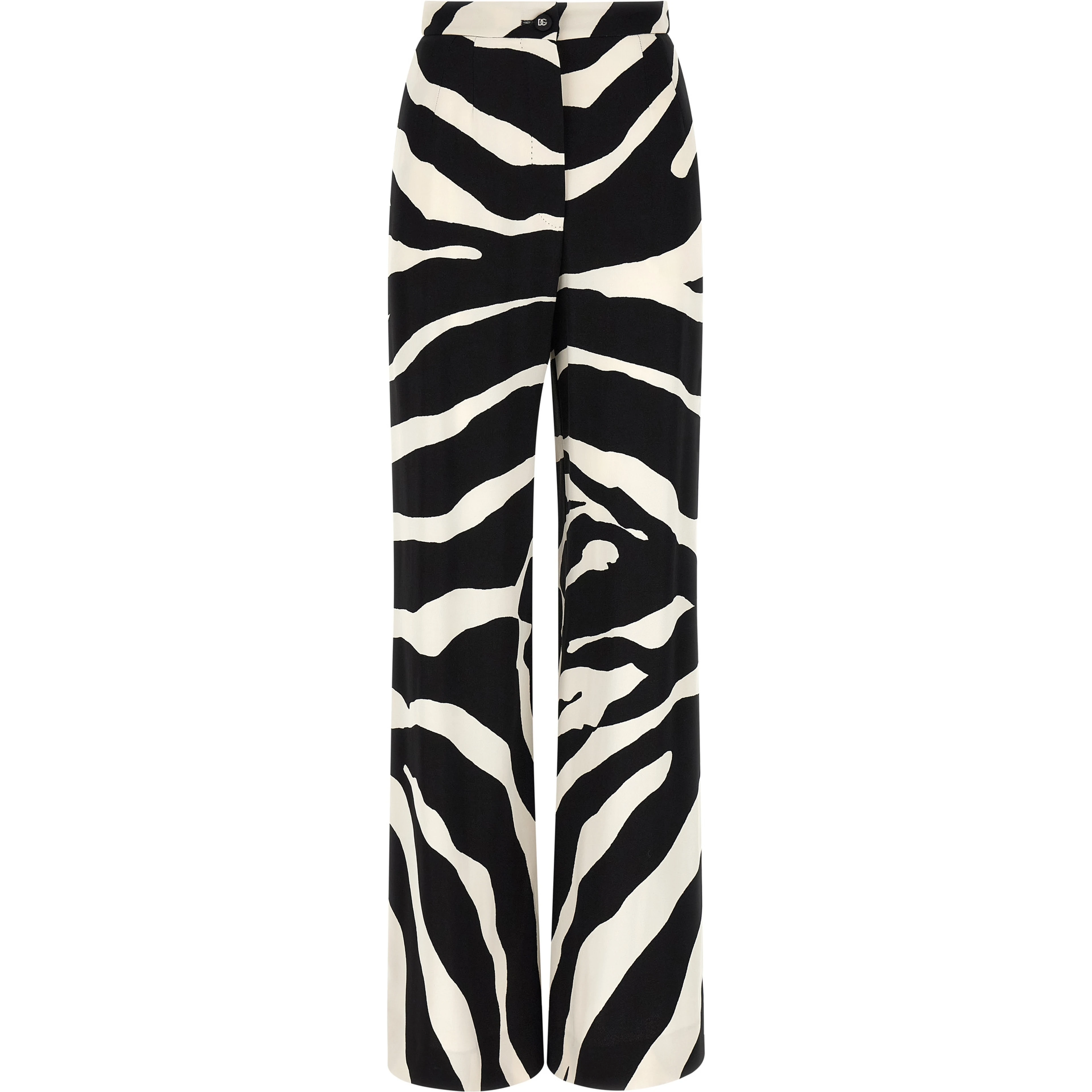 Bicolor Viscose Casual Pants