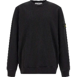 Black Cotton Sweatshirt