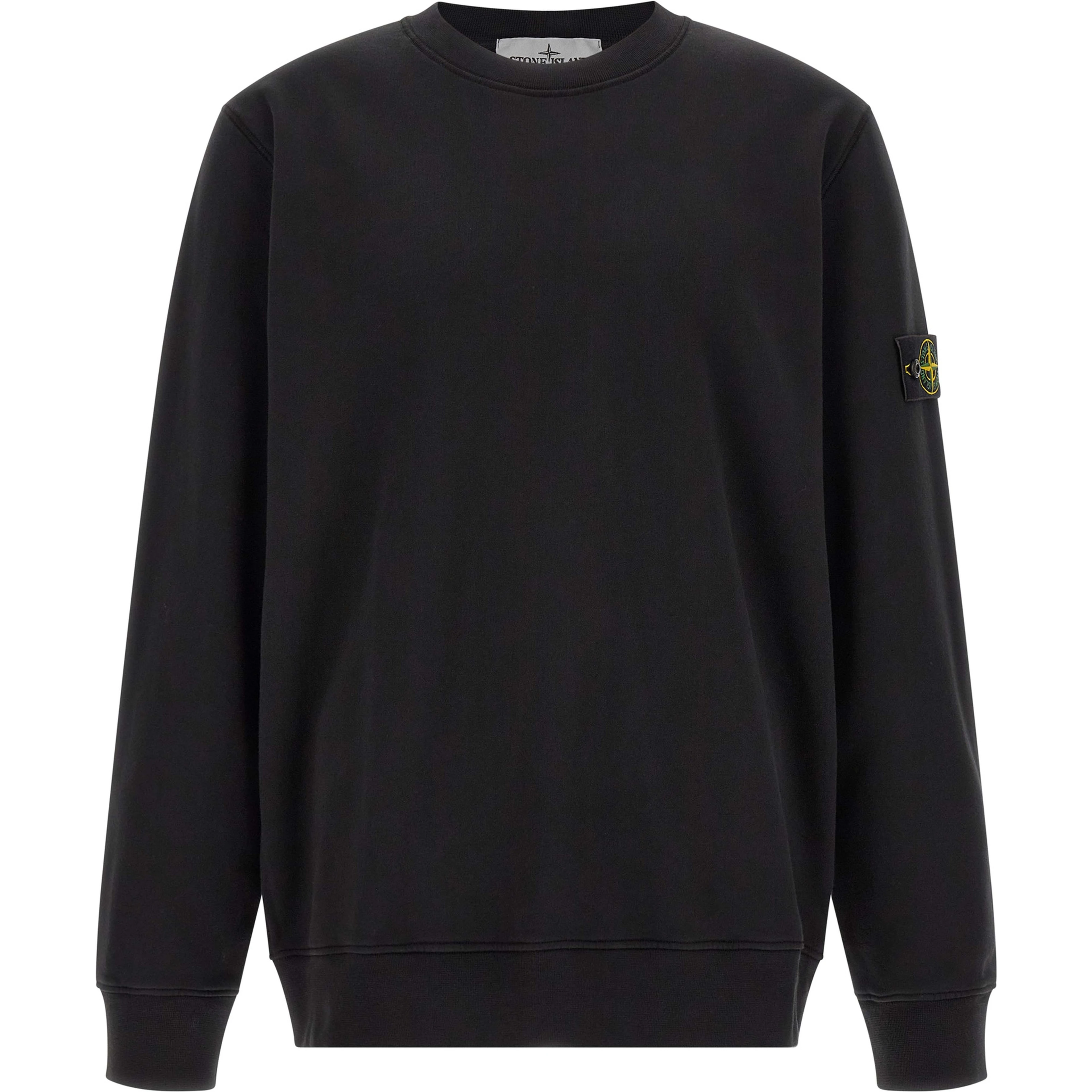 Black Cotton Sweatshirt