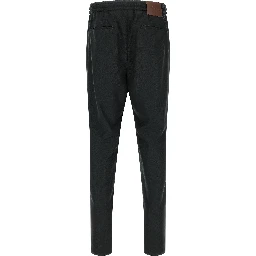 Gray Wool Casual Pants