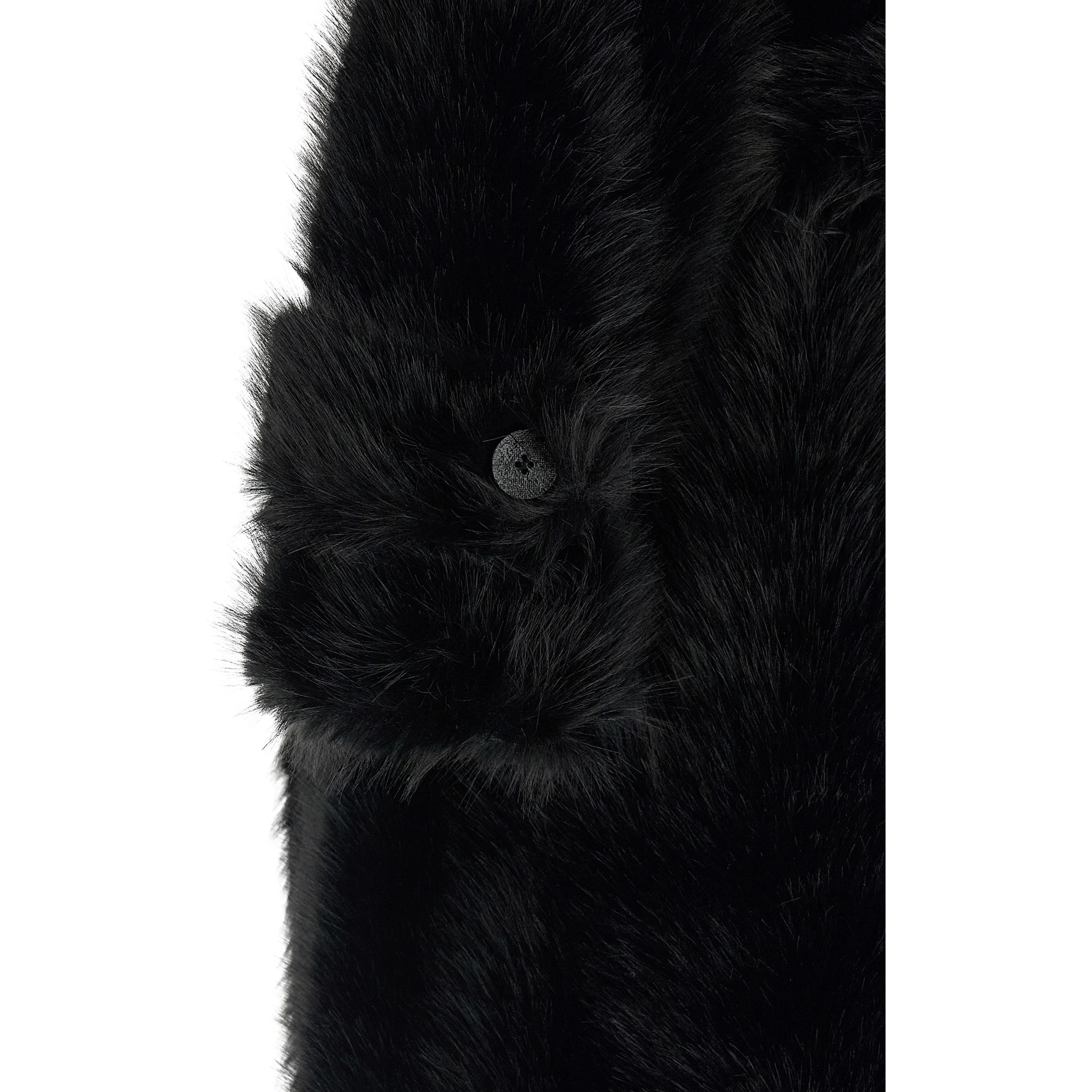 Black Polyester Coat