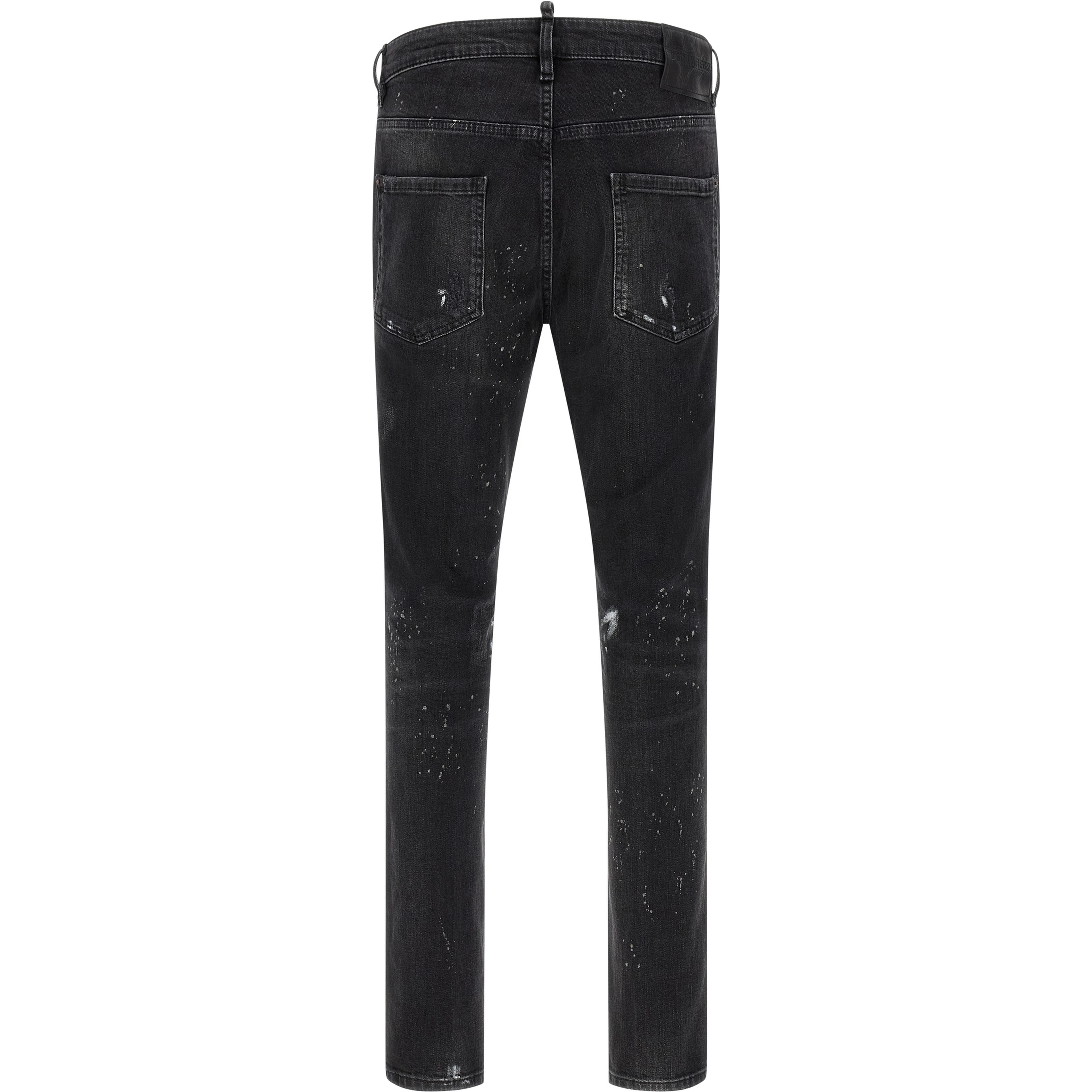 Black Cotton Slim Fit Jeans