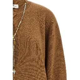 Brown Wool Short Dress