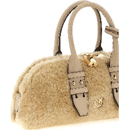 Gray Polyester Handbag