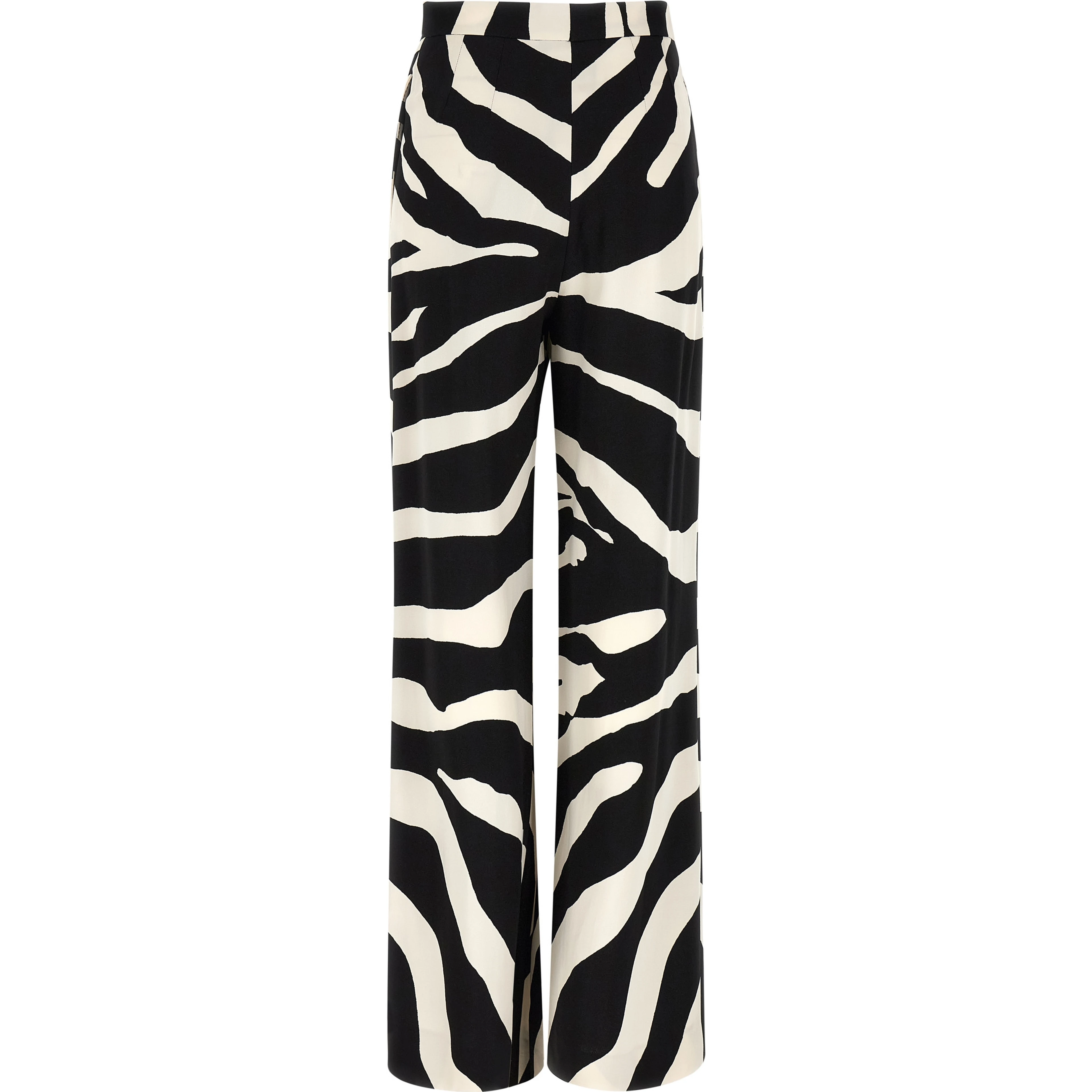 Bicolor Viscose Casual Pants