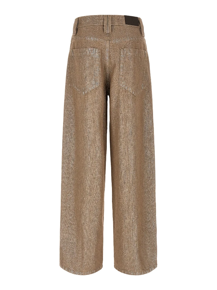 Beige Cotton Relaxed Fit Jeans alternative