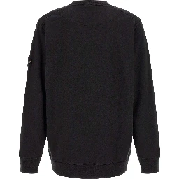 Black Cotton Sweatshirt