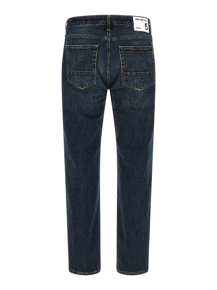 Blue Cotton Straight-Leg Jeans alternative