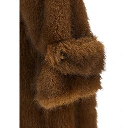 Brown Polyester Coat