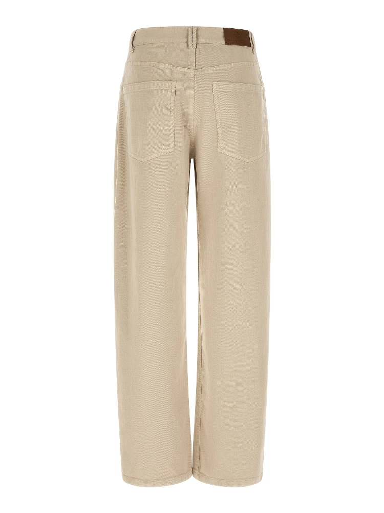 Beige Cotton Relaxed Fit Jeans alternative