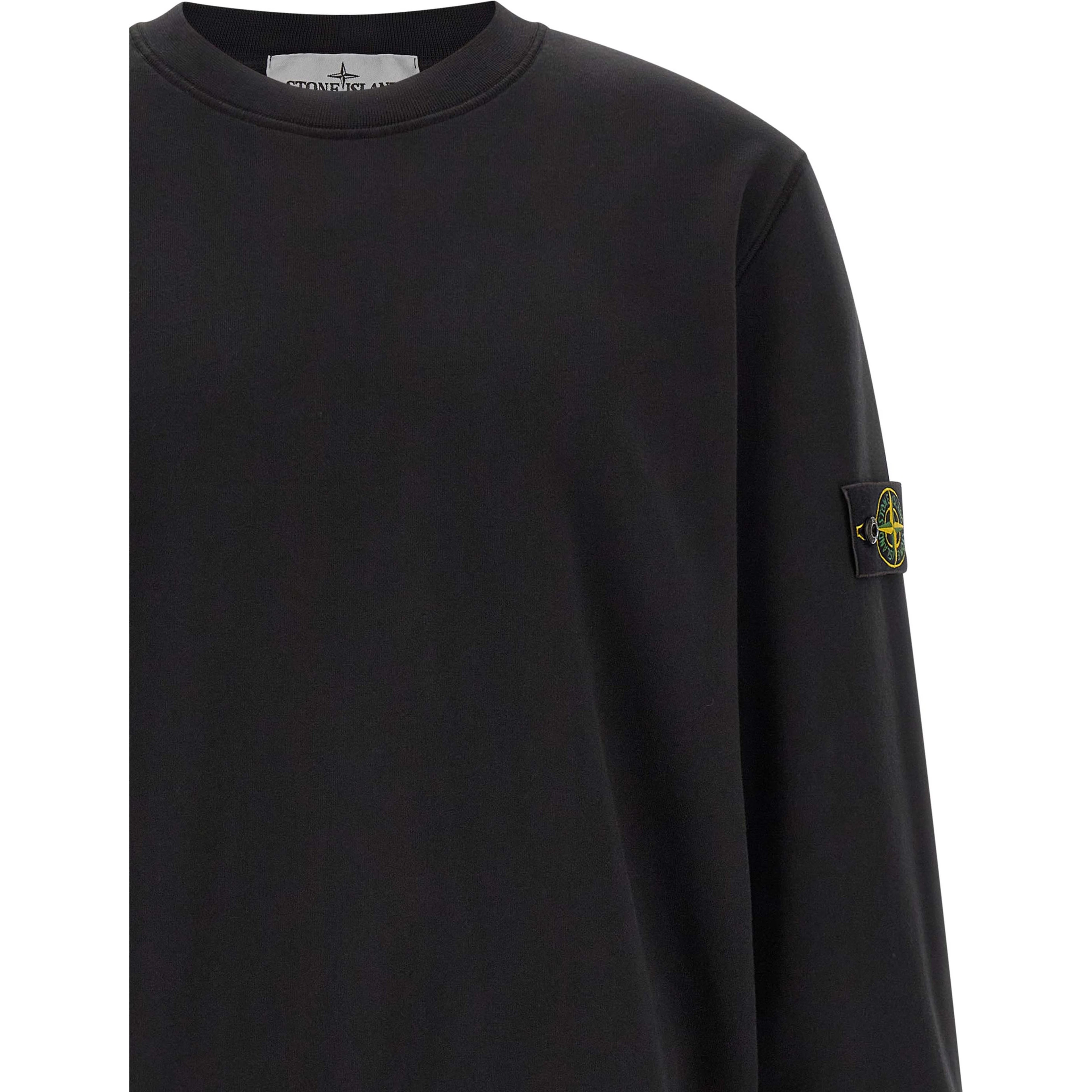 Black Cotton Sweatshirt