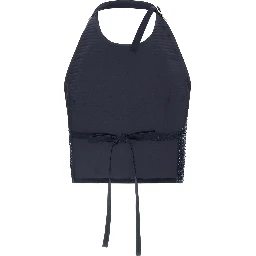 Blue Polyester Tank Tops