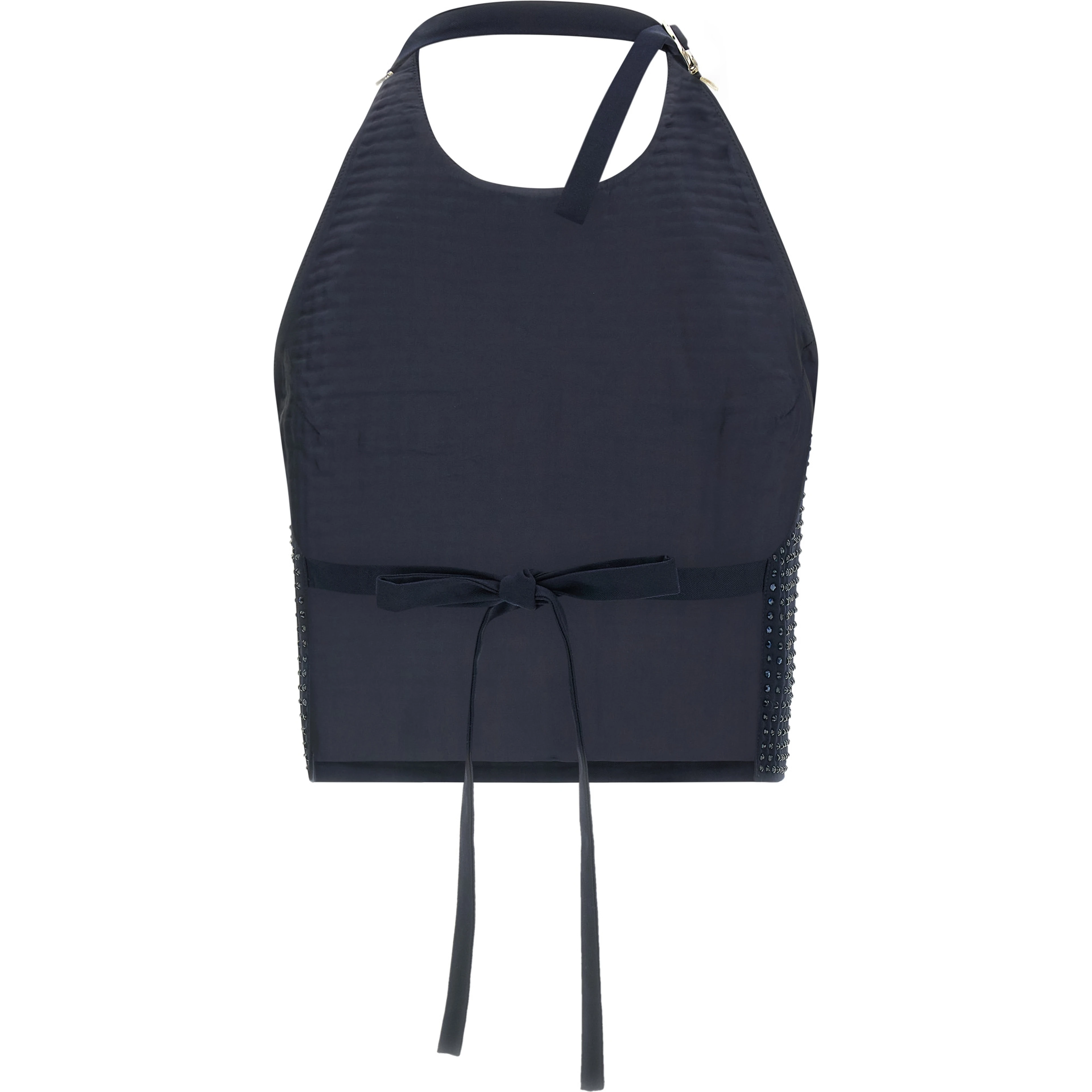 Blue Polyester Tank Tops