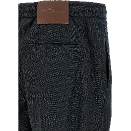 Blue Wool Pants