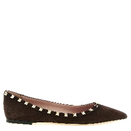 Brown Calfskin Ballet Flats