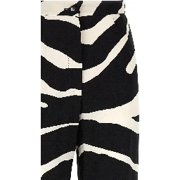Bicolor Viscose Casual Pants