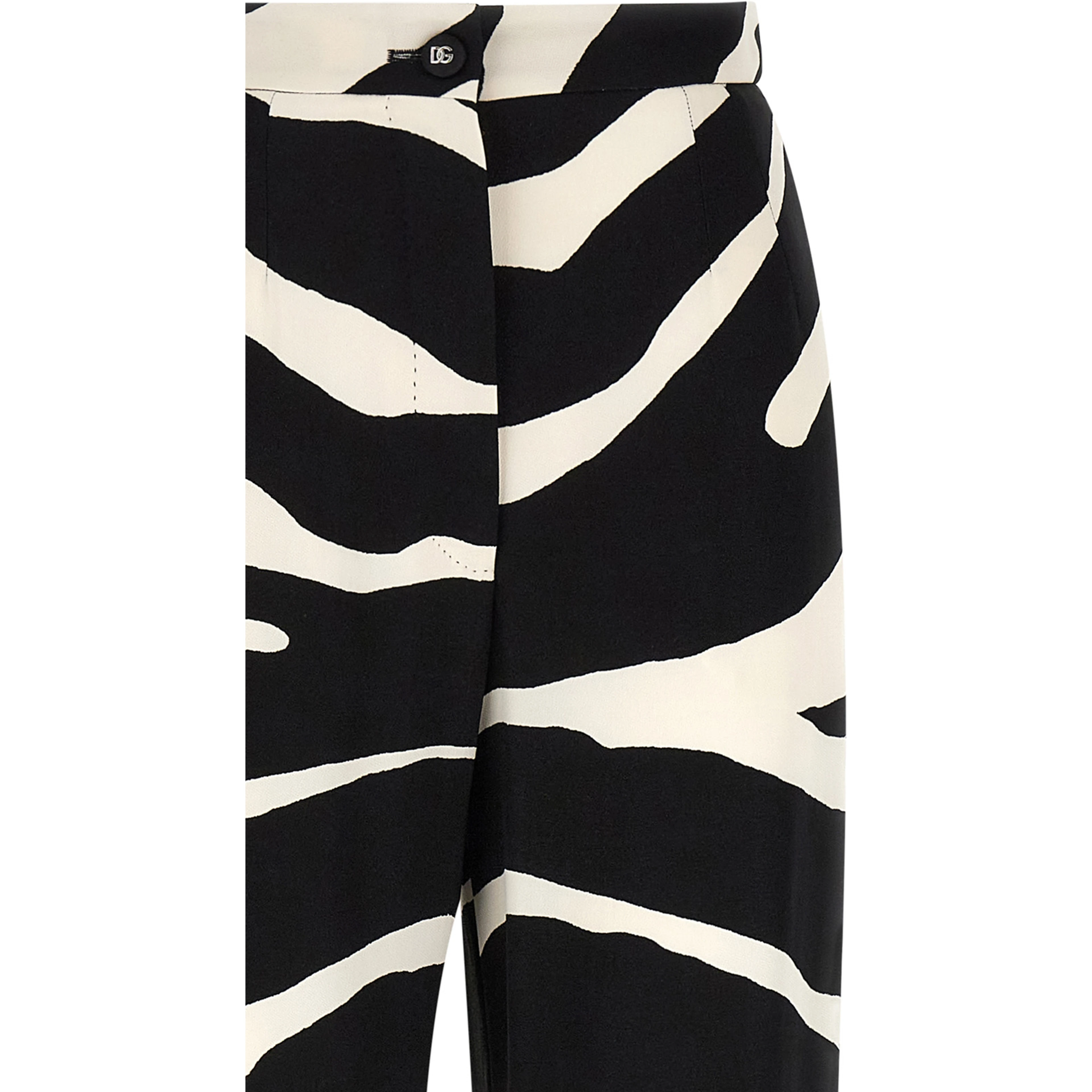 Bicolor Viscose Casual Pants