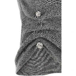 Gray Virgin Wool Sleeveles Sweater
