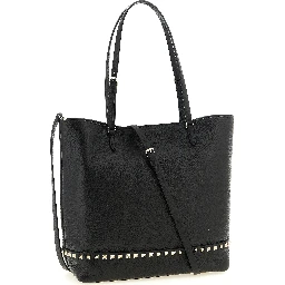 Black Calfskin Shoulder Bag