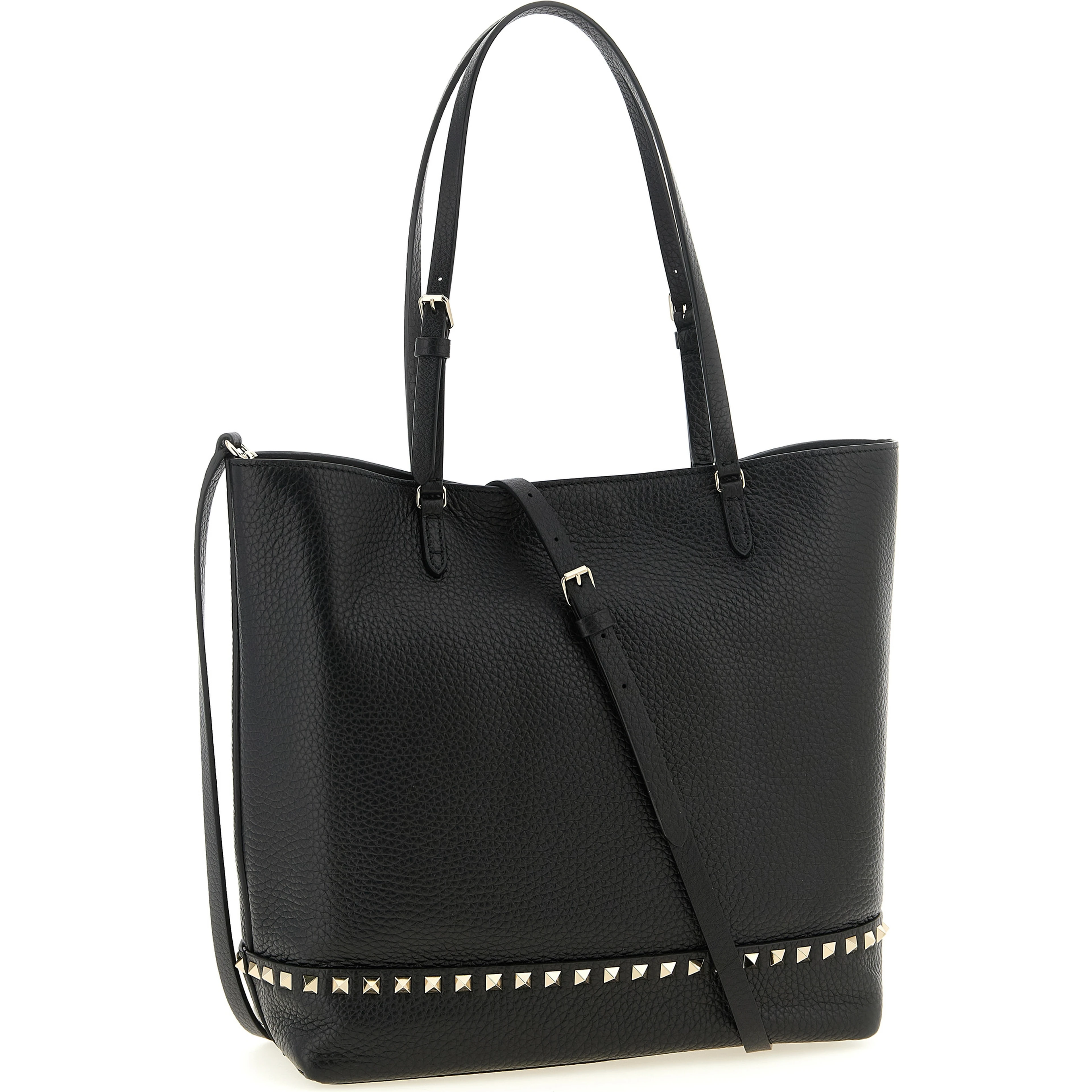 Black Calfskin Shoulder Bag