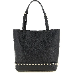 Black Calfskin Shoulder Bag