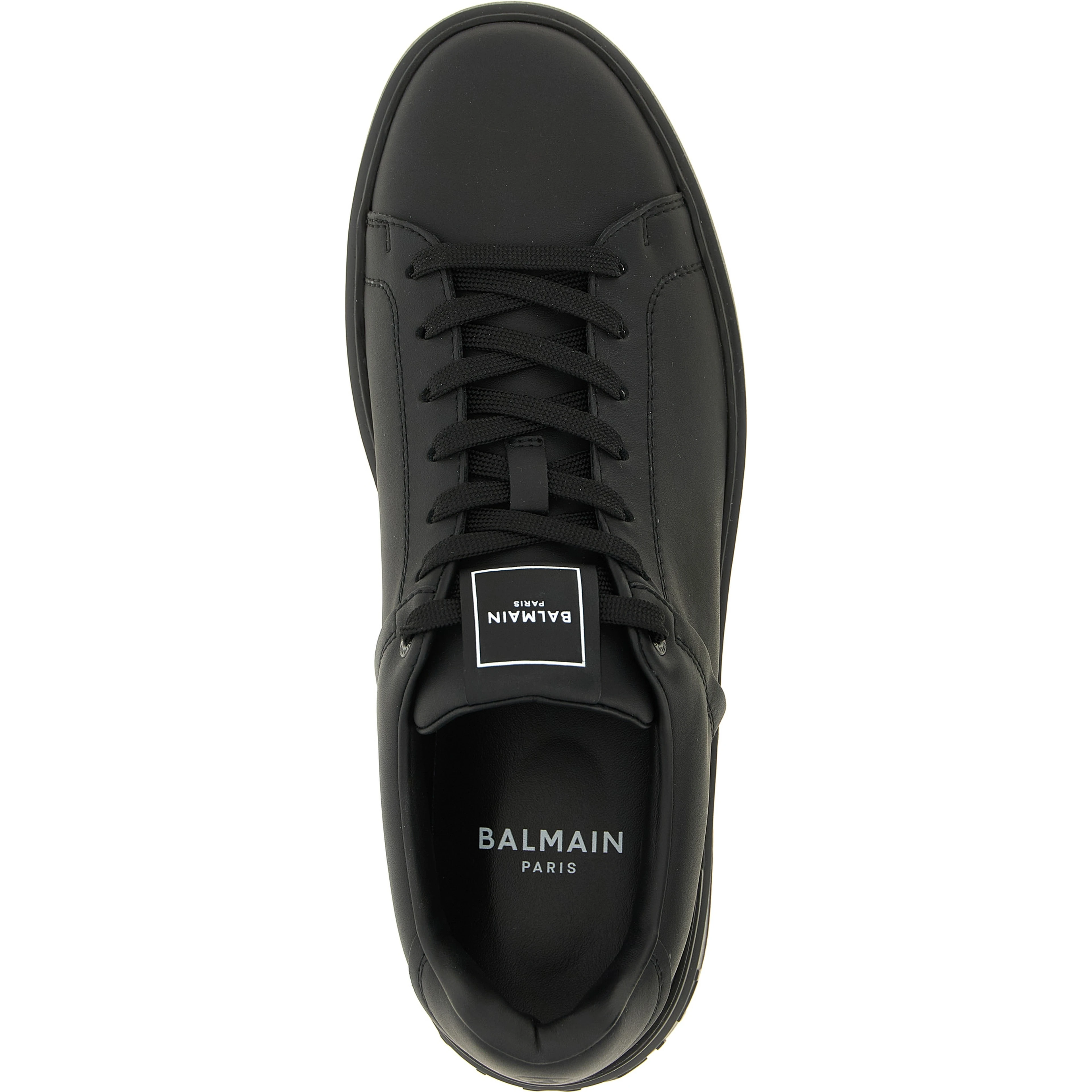 Black Calfskin Low Top Sneakers
