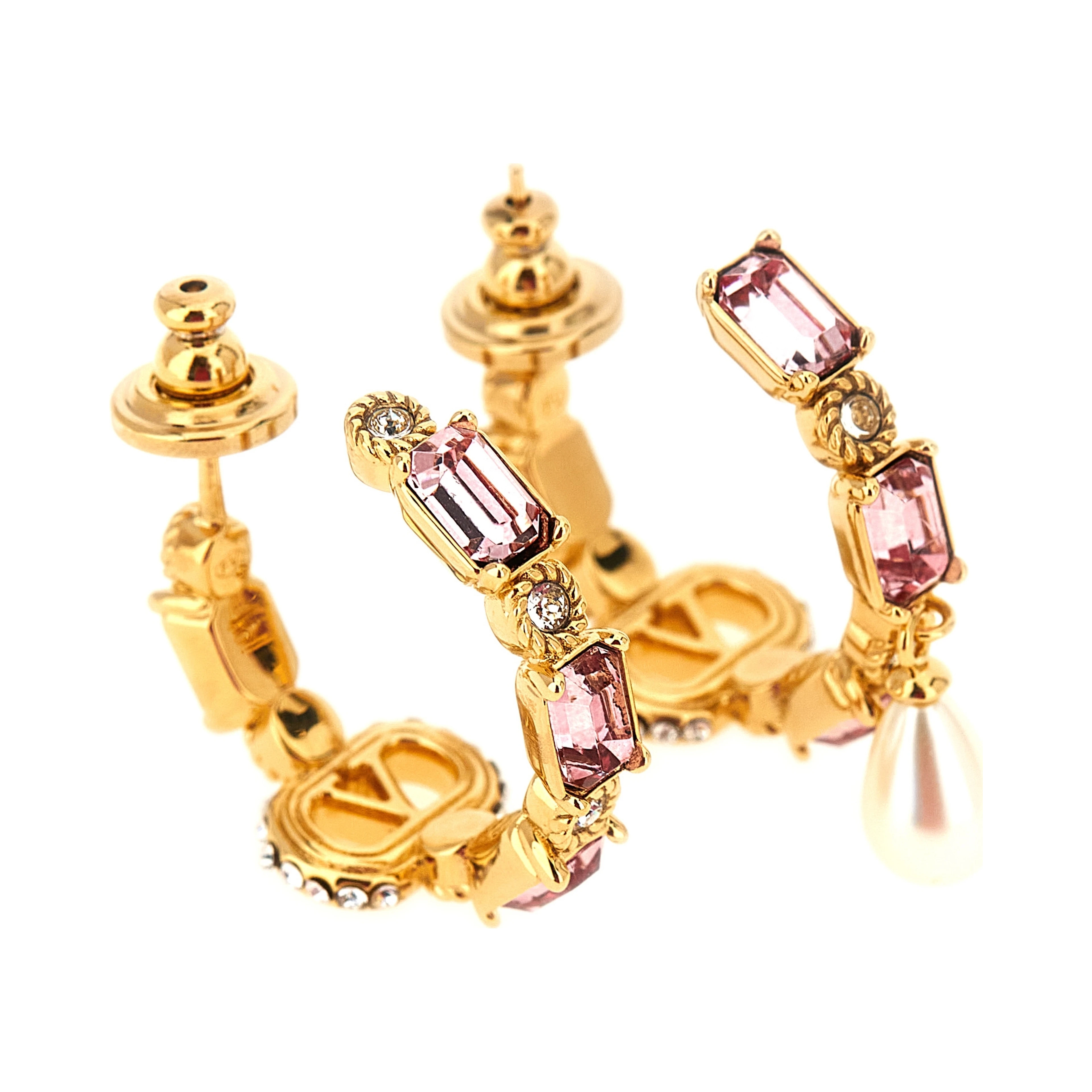 Gold Brass Earrings
