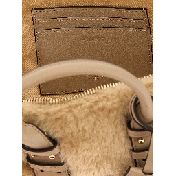 Gray Polyester Handbag