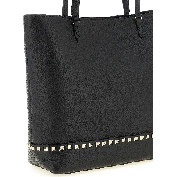 Black Calfskin Shoulder Bag