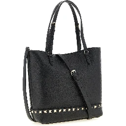 Black Calfskin Shoulder Bag
