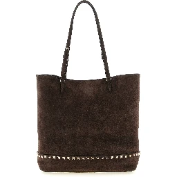 Brown Calfskin Shoulder Bag