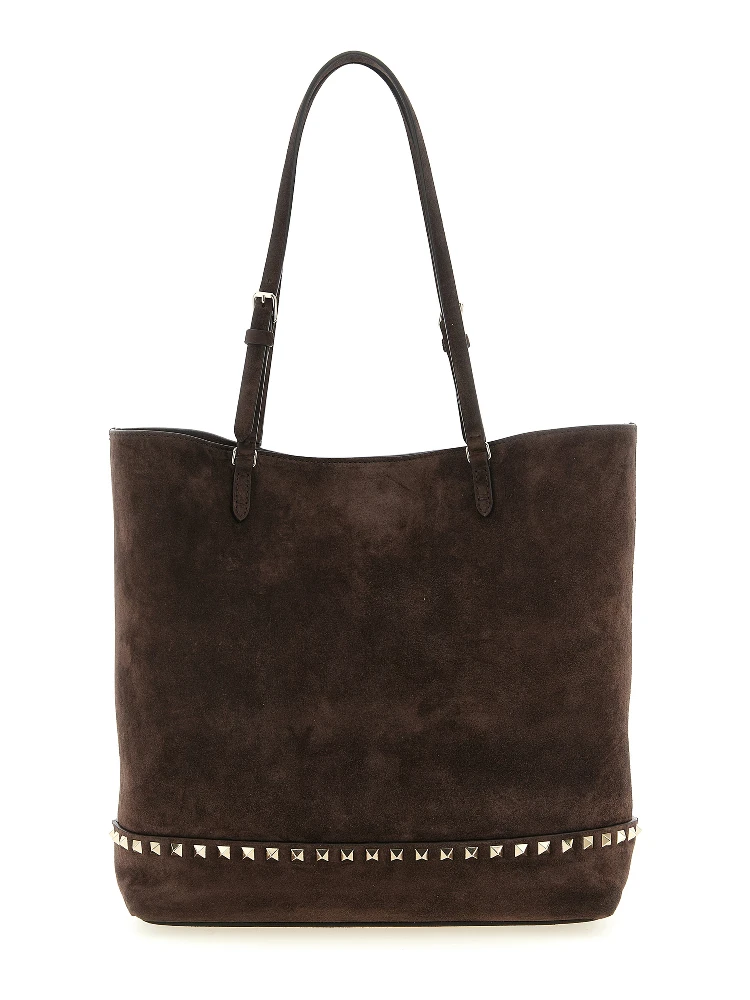 Brown Calfskin Shoulder Bag