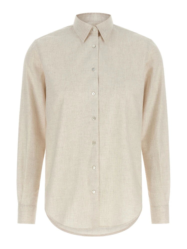 Beige Cotton Blouse