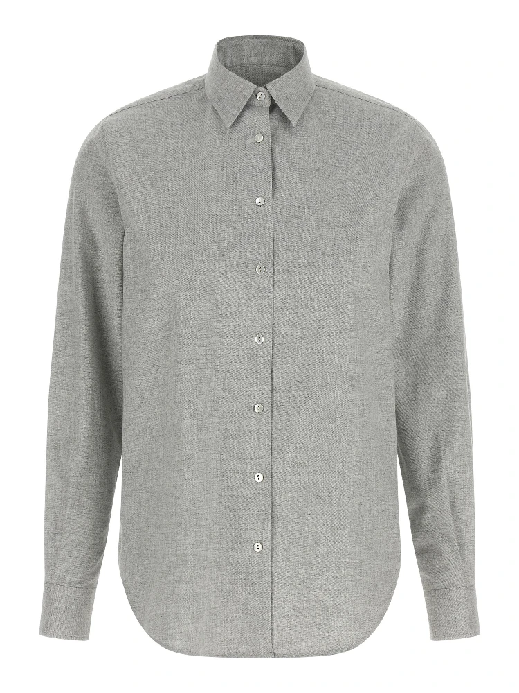 Gray Cotton Blouse