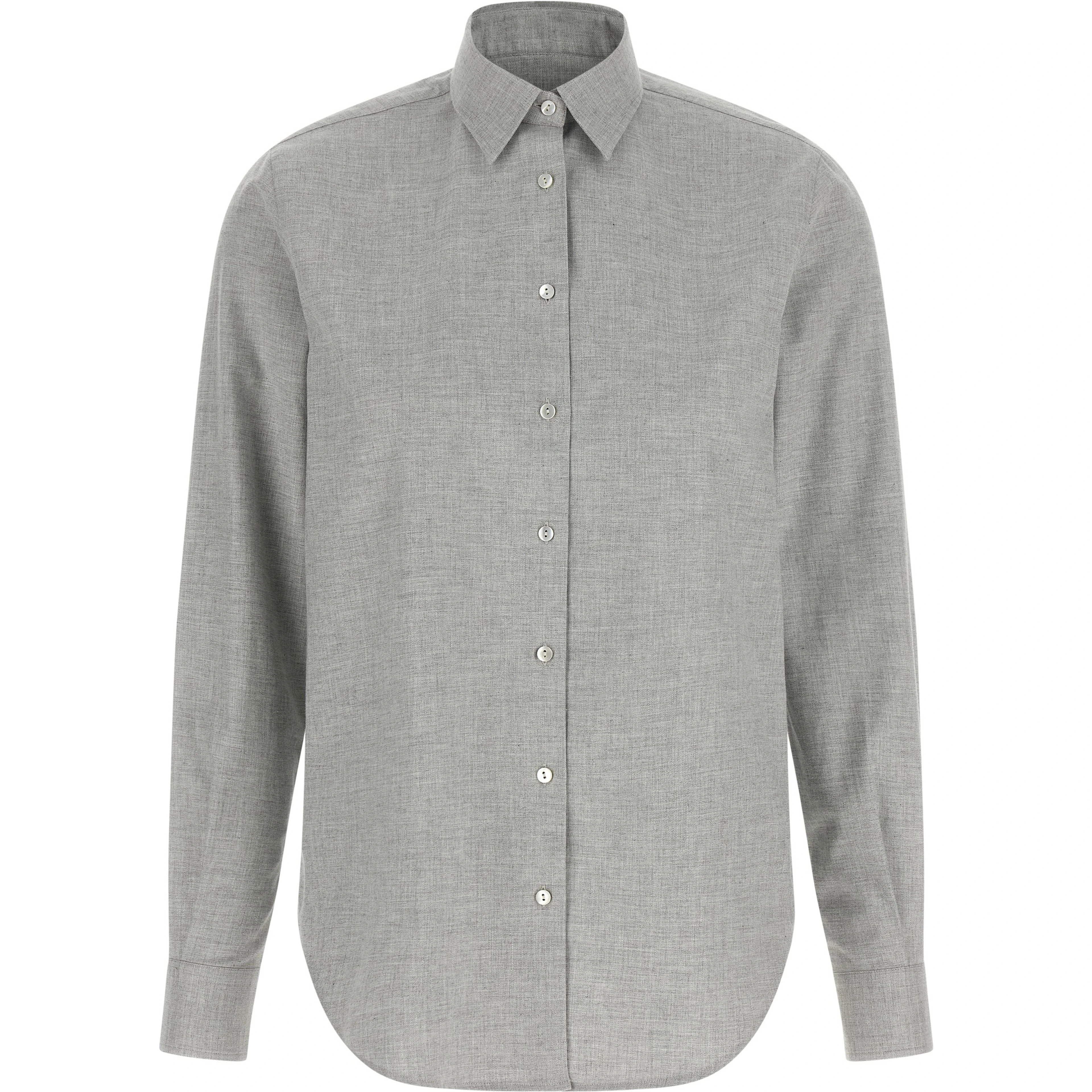 Gray Cotton Blouse