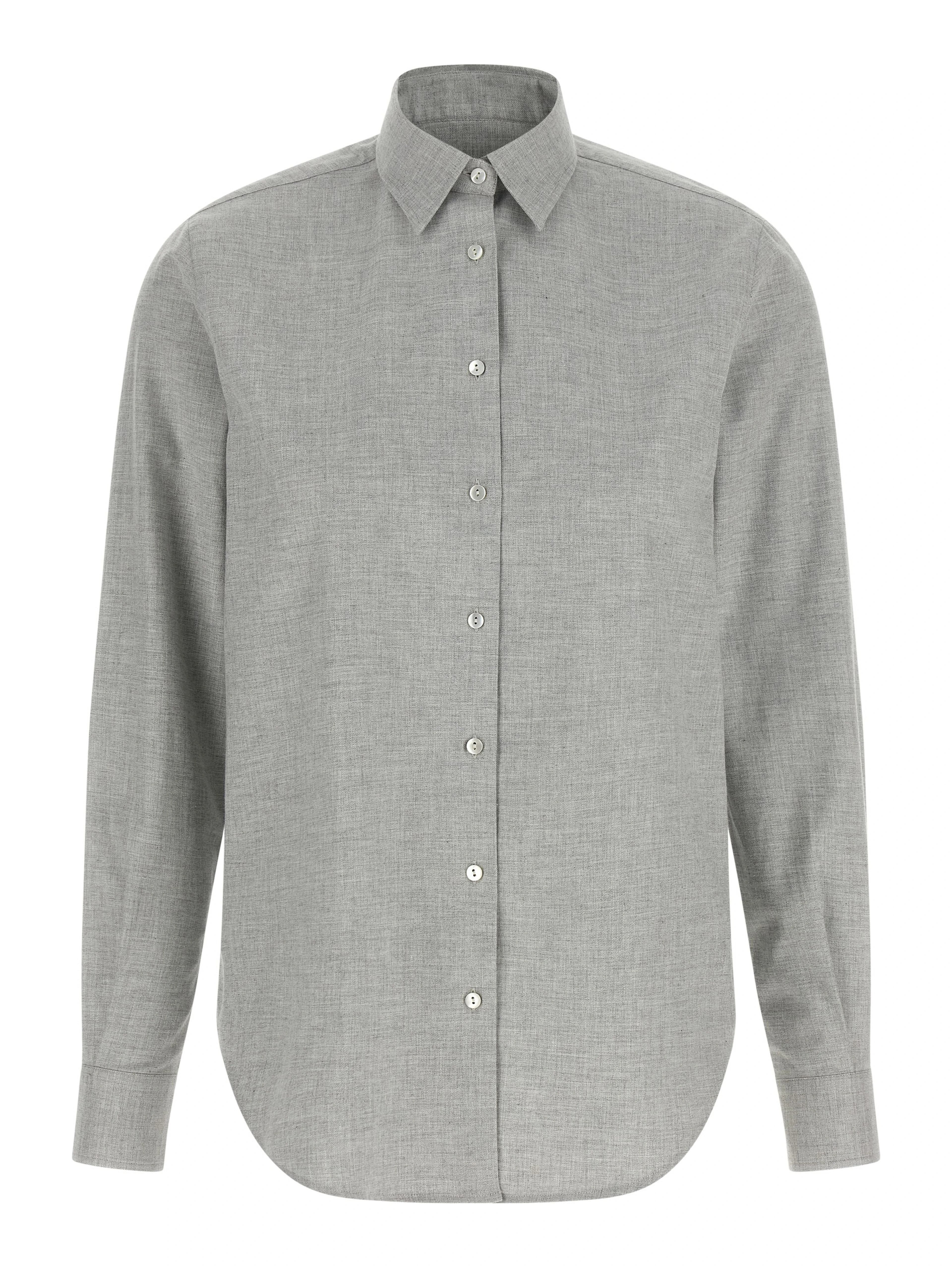 Gray Cotton Blouse