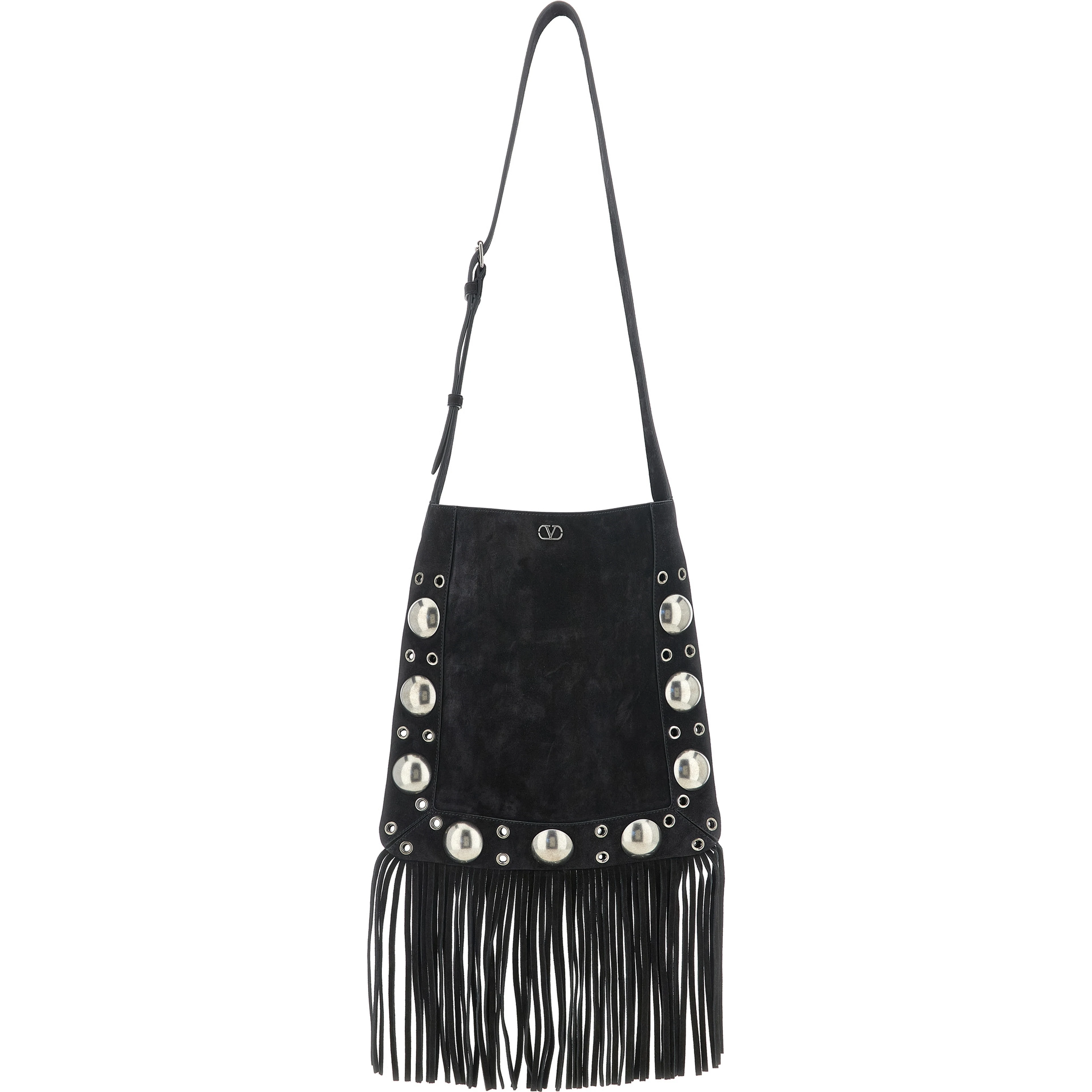 Black Calfskin Shoulder Bag