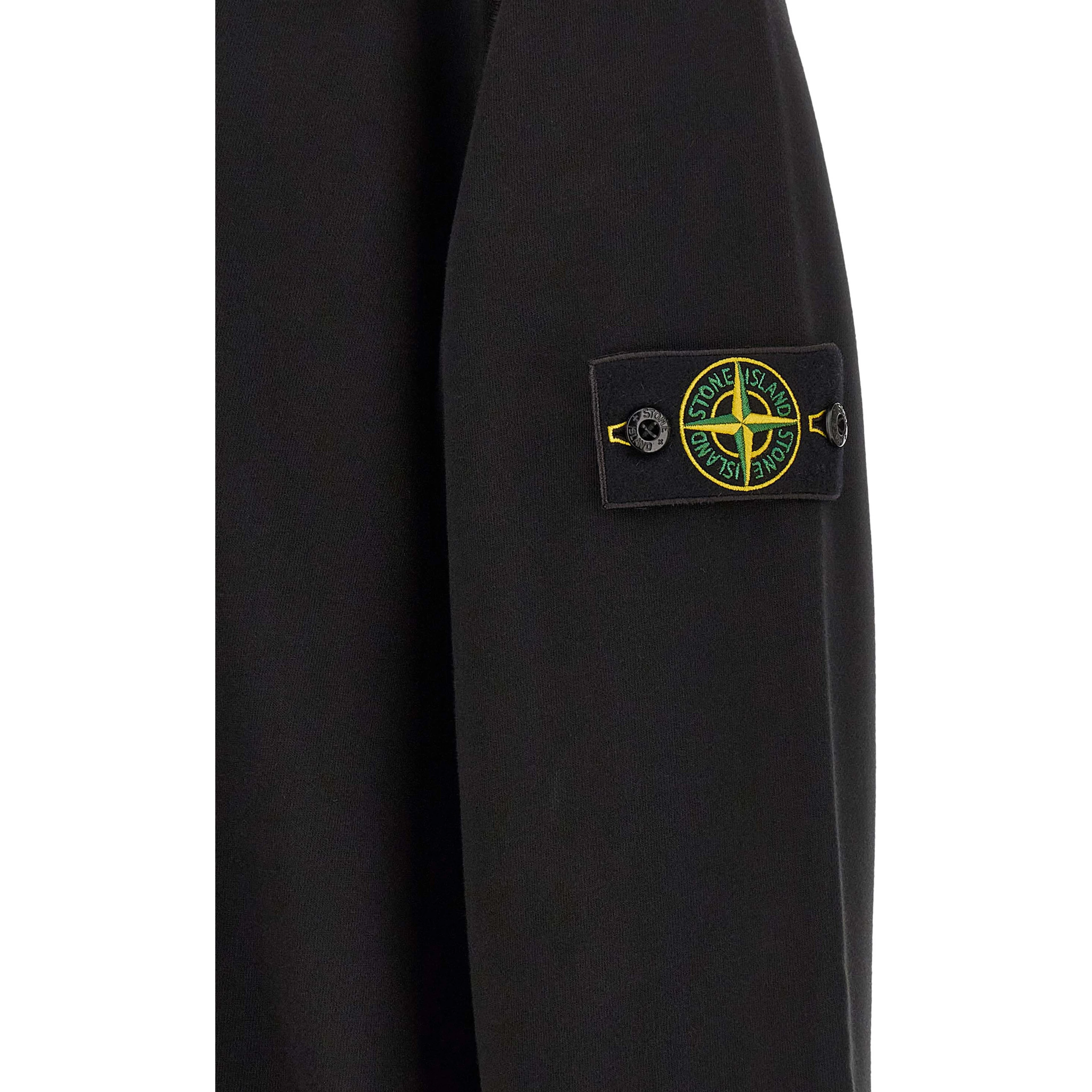 Black Cotton Sweatshirt