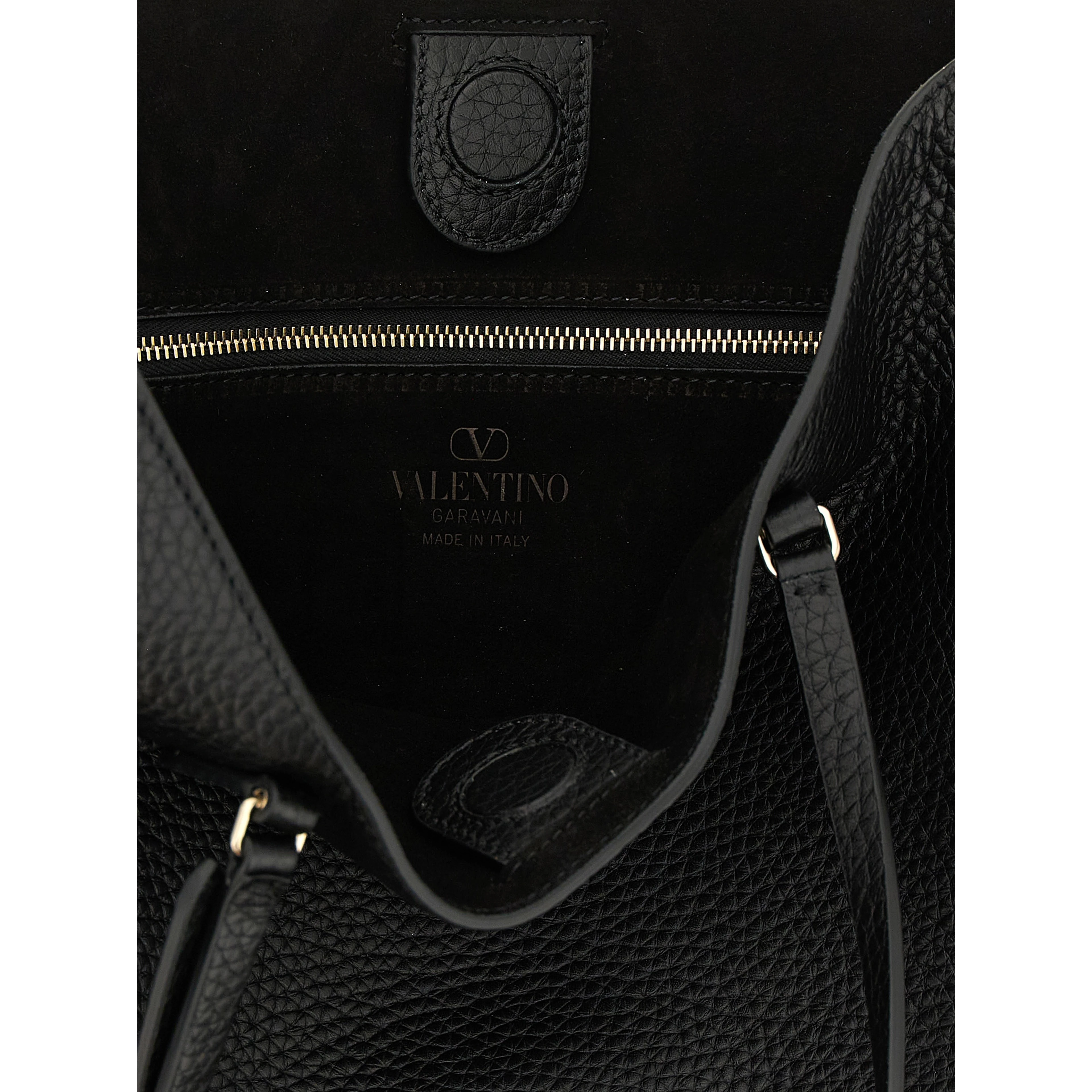 Black Calfskin Shoulder Bag